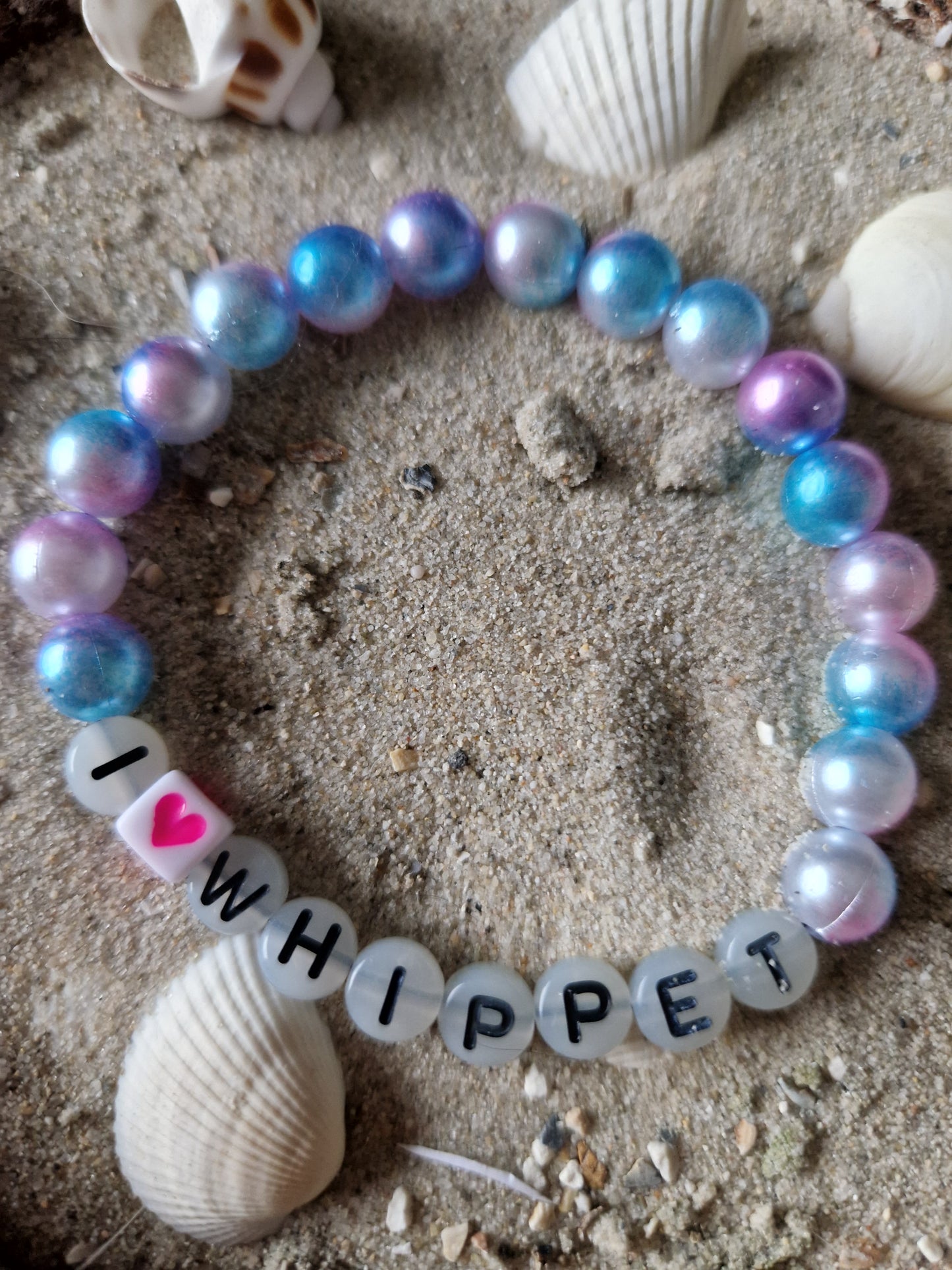 Armband I ❤️ Whippet