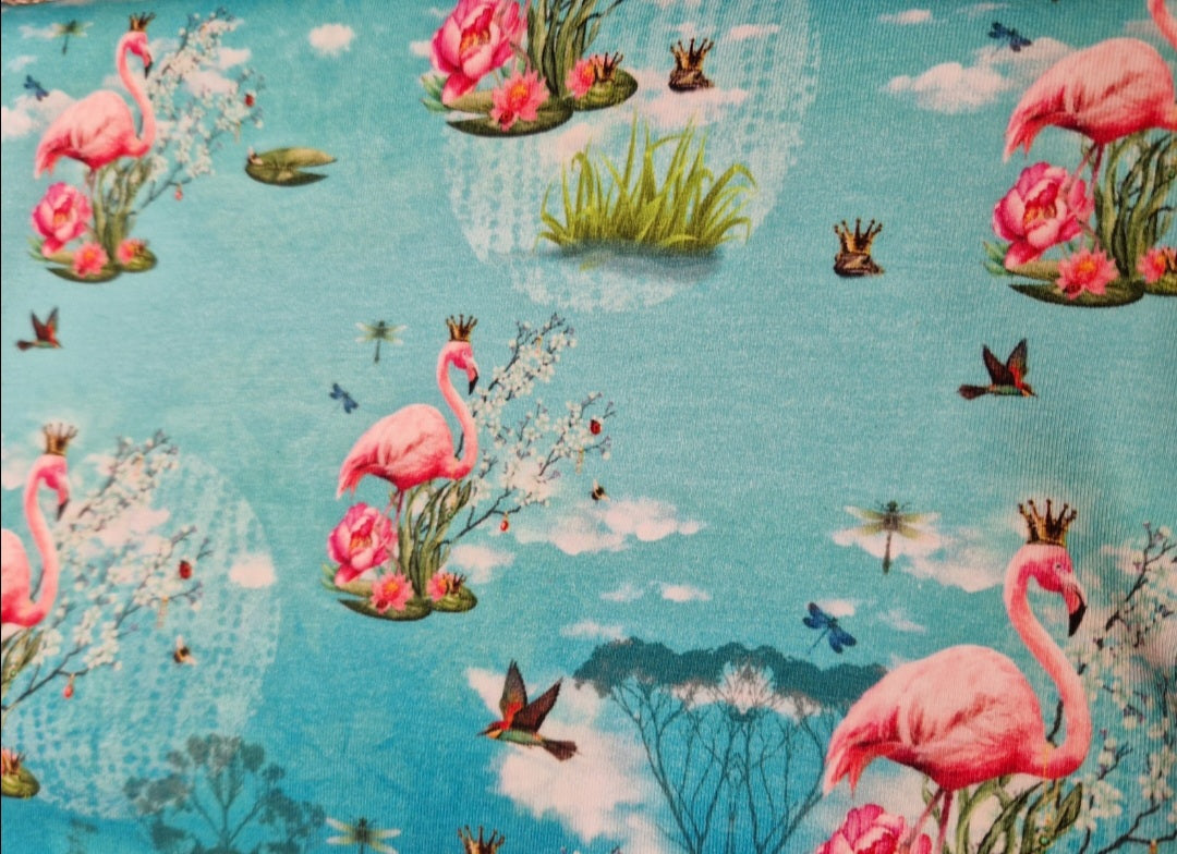 Longsleeve Flamingo mit krönchen