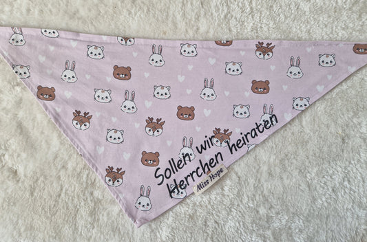 Halstuch Sollen wir Herrchen heiraten