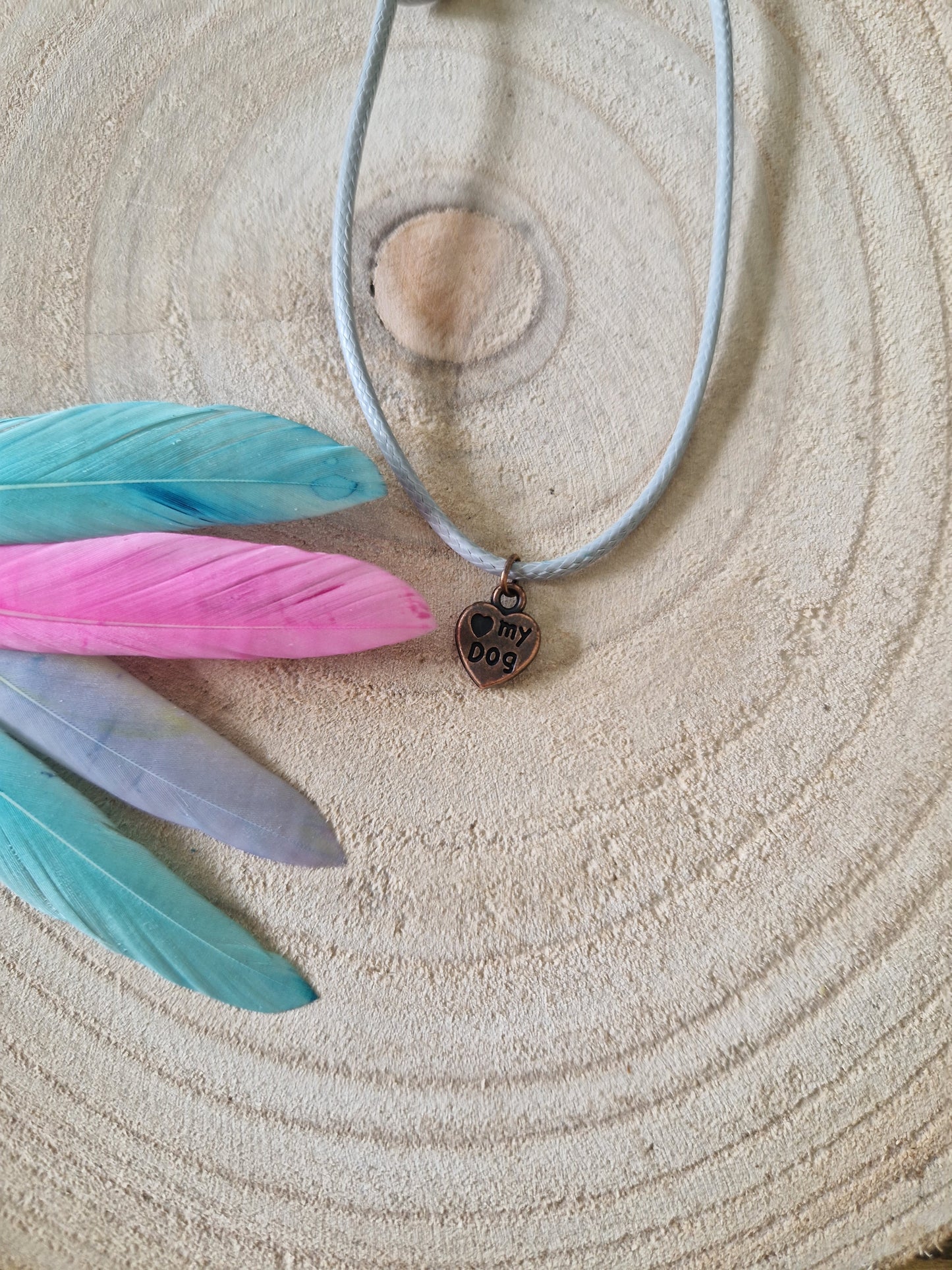 Halskette mit Herzpfötchenanhänger Anhänger