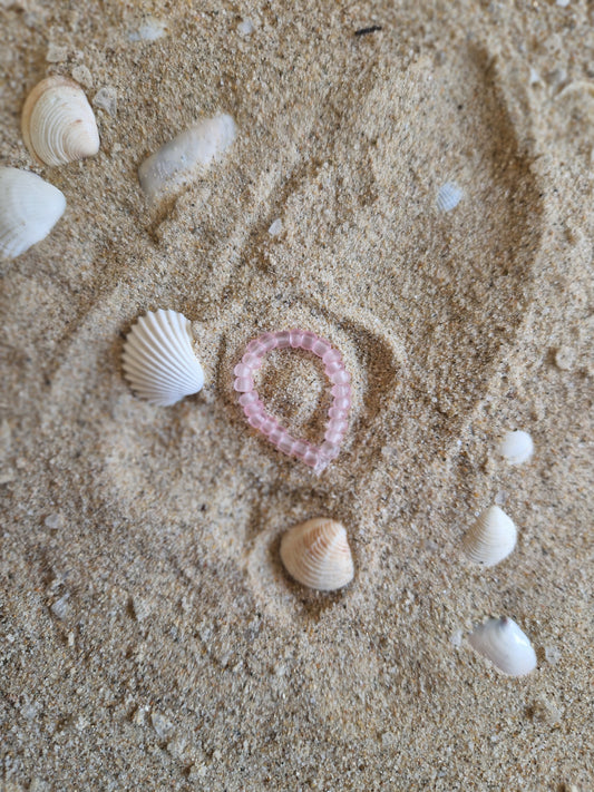 Fingerring glasig roas