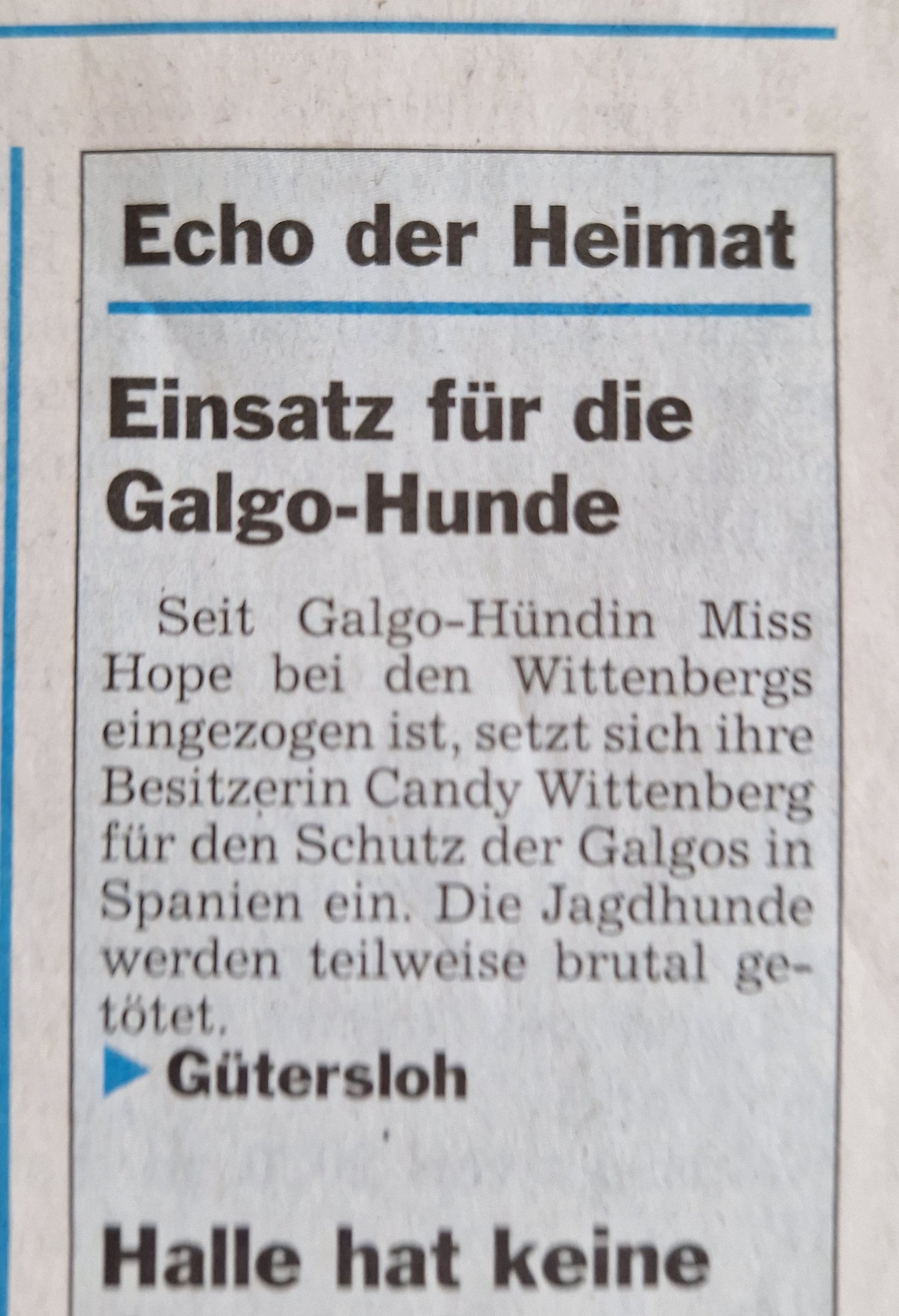 3.10.2024 wir sind in der Zeitung Die Glocke