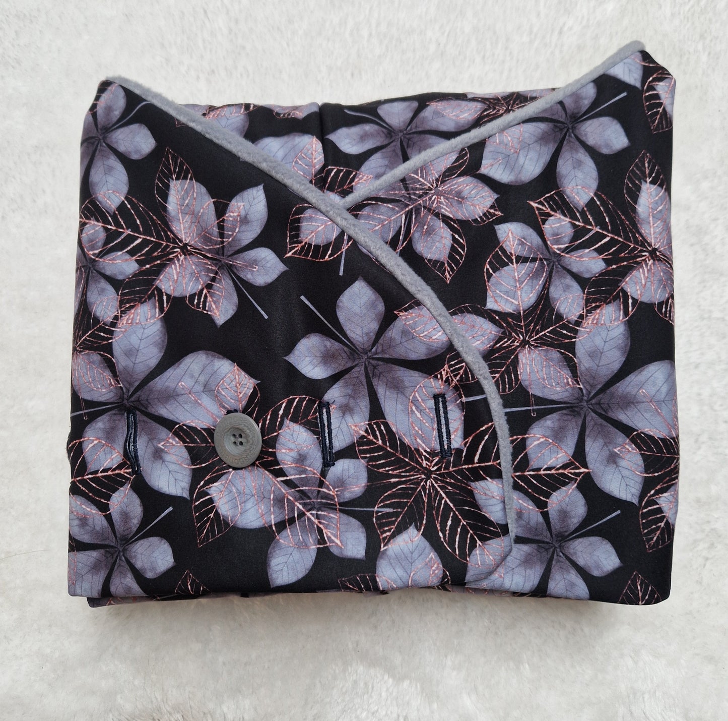 Blumen silber Größe M