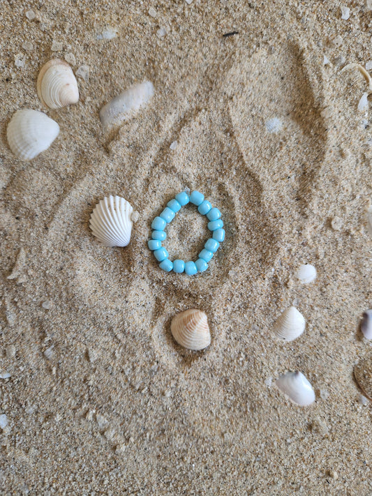 Fingerring hellblau