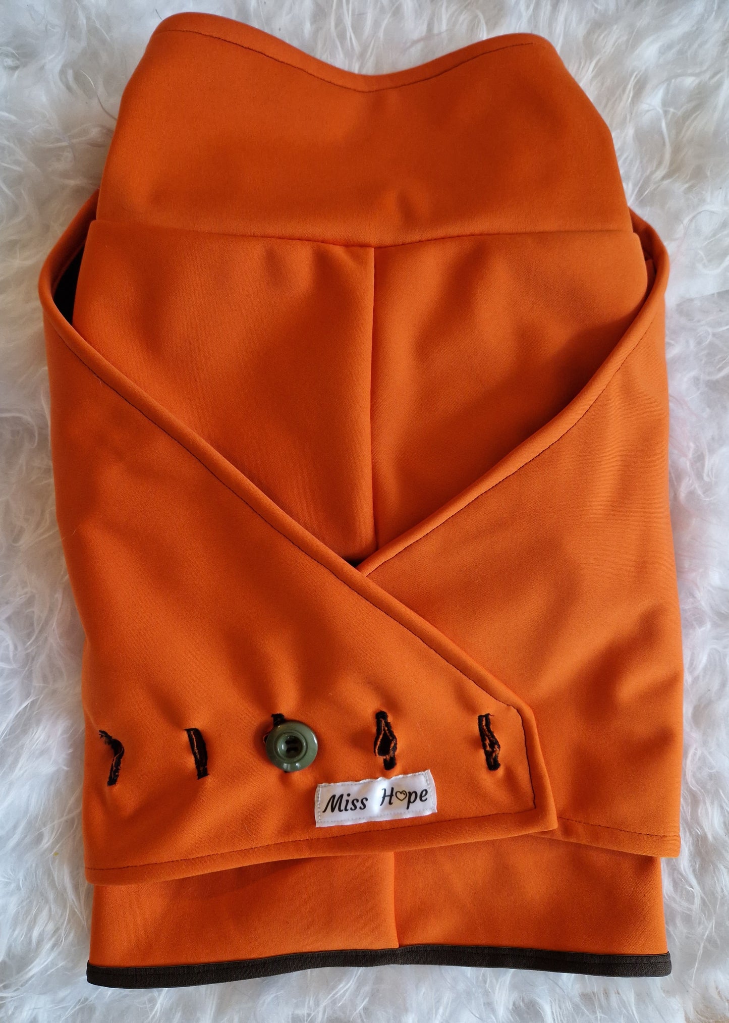 Regenmantel Orange in Größe L