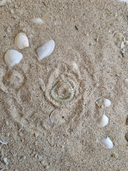 Fingerring glasig grün