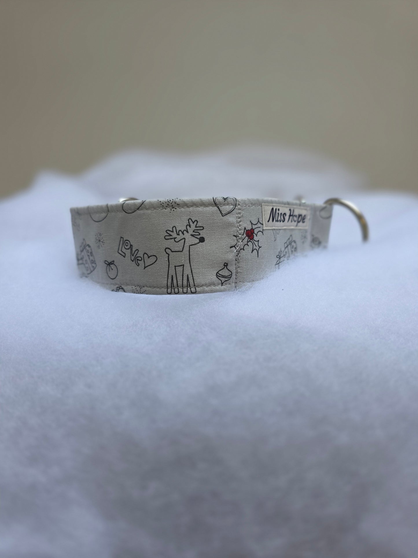 Graue Weihnachtszeichnung