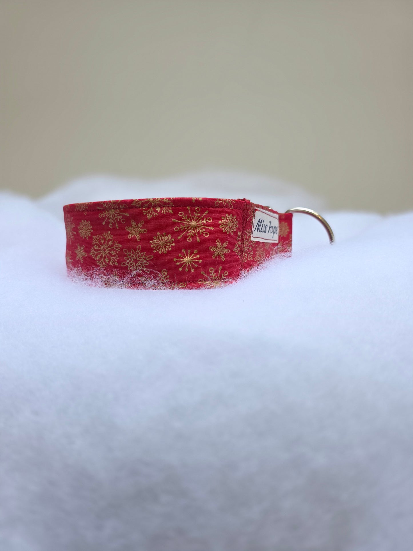 Goldene Schneeflocken