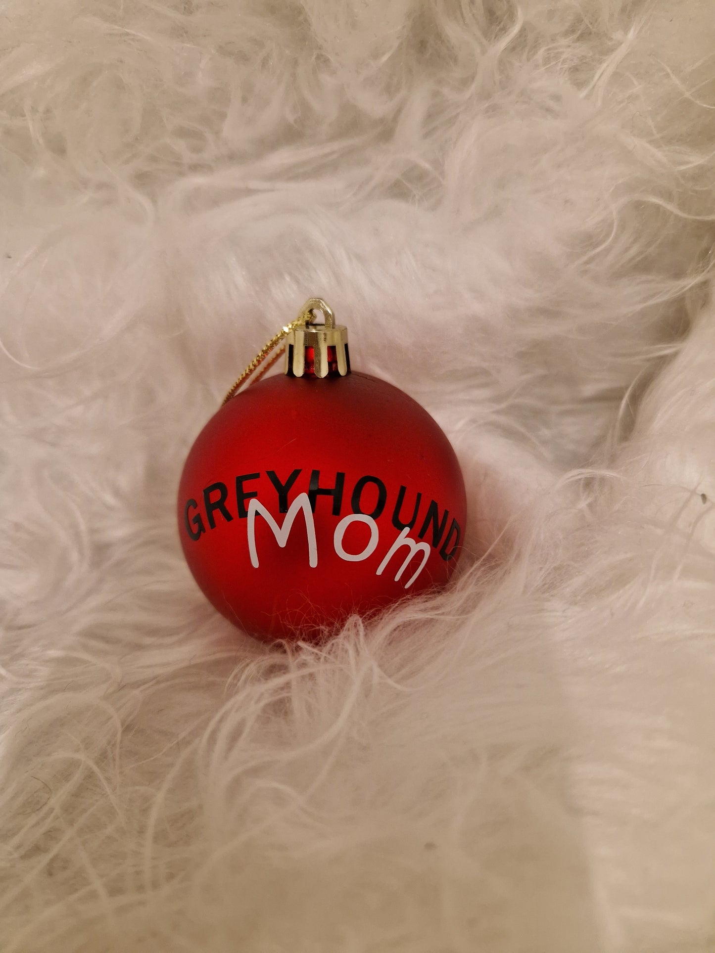 Greyhound Mom Baumkugel