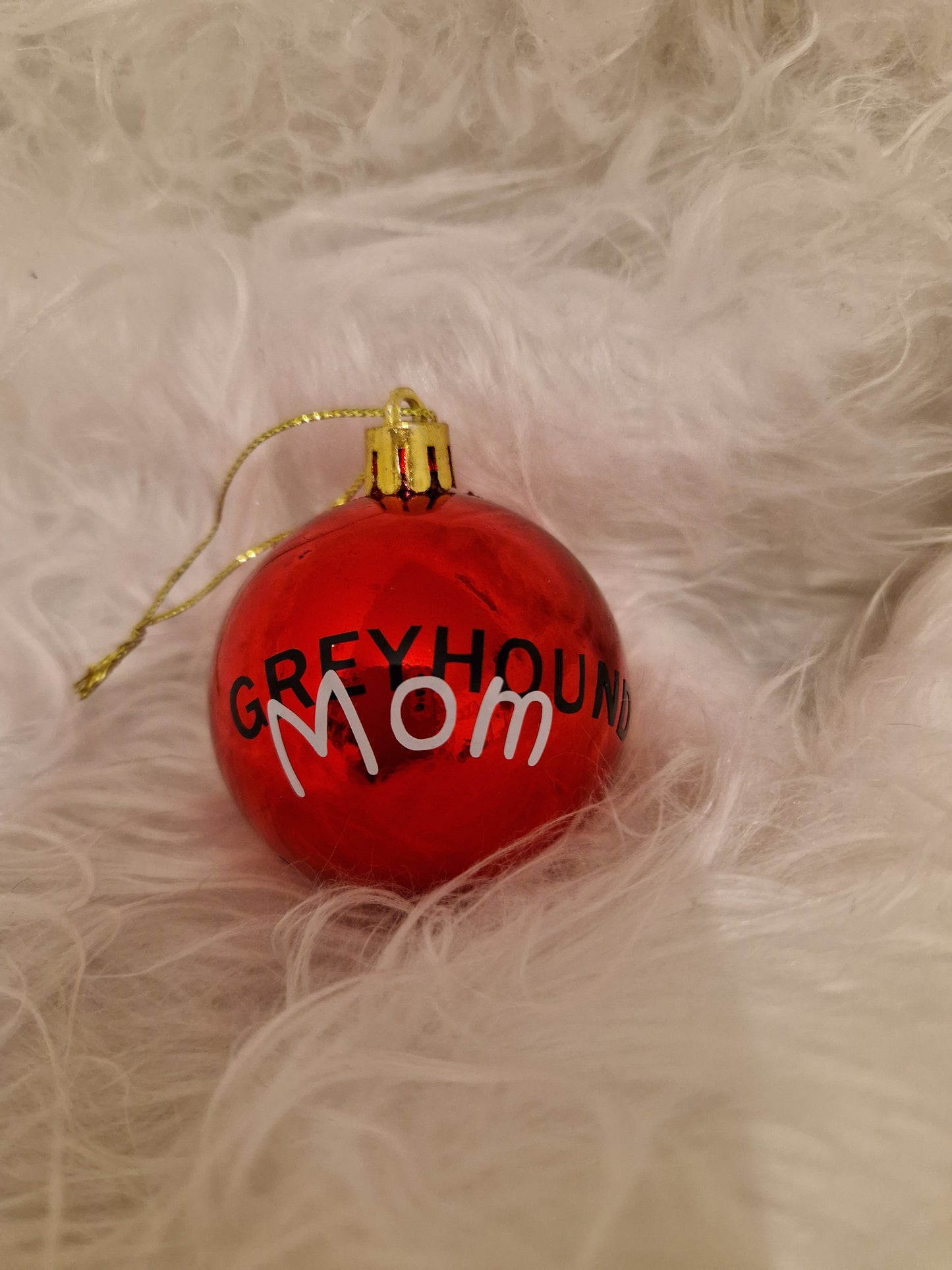 Greyhound Mom Baumkugel