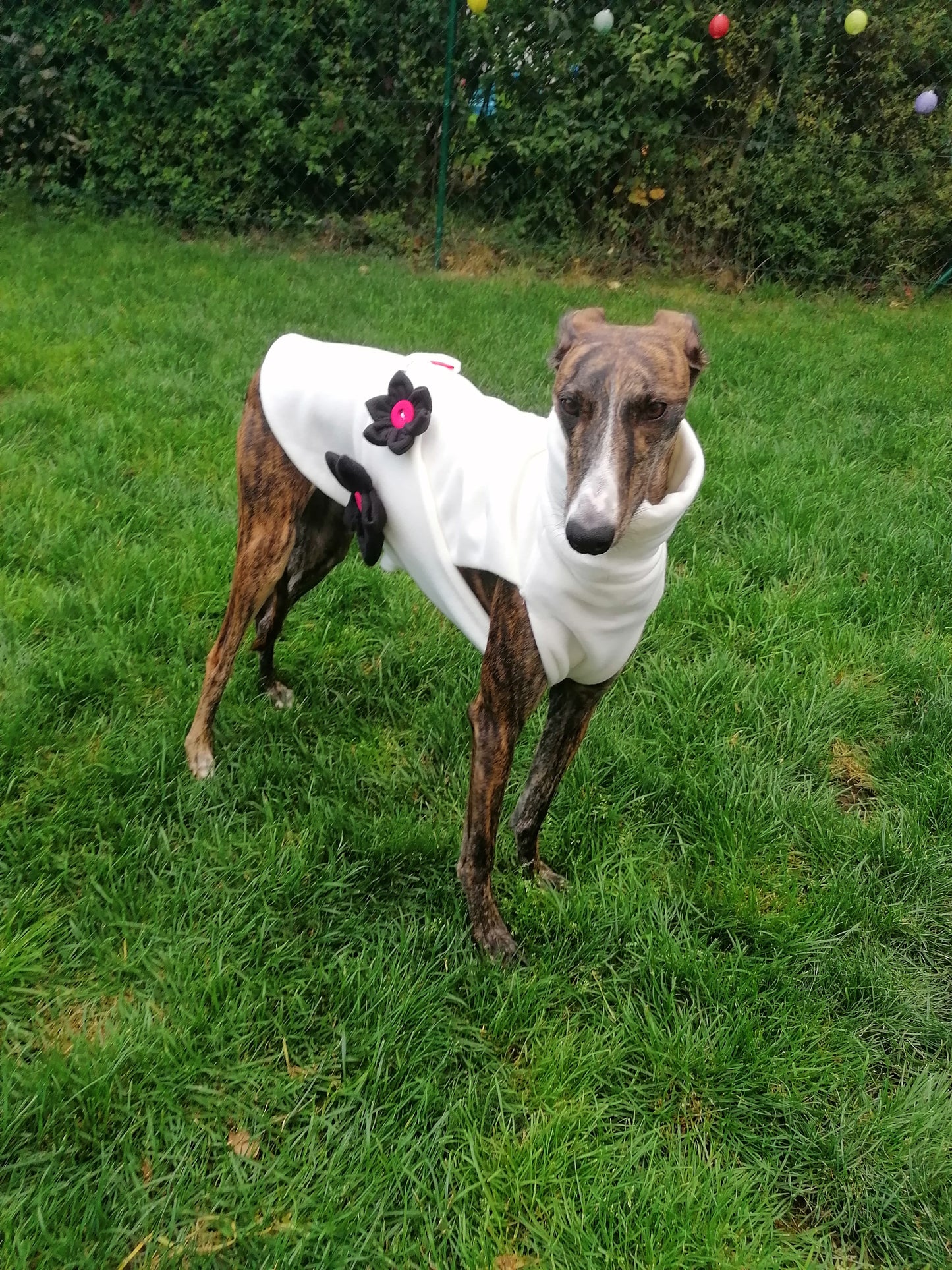 Weisser Fleecemantel Größe S