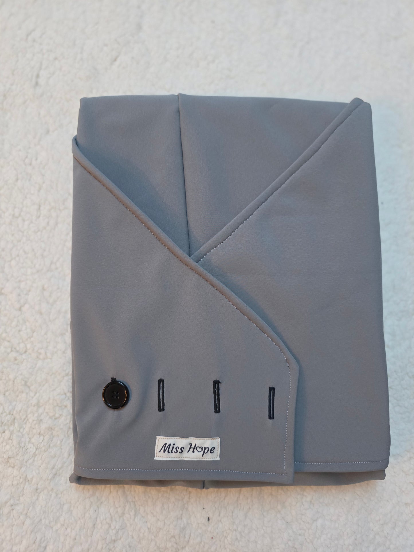 Regenmantel in Größe L in grau