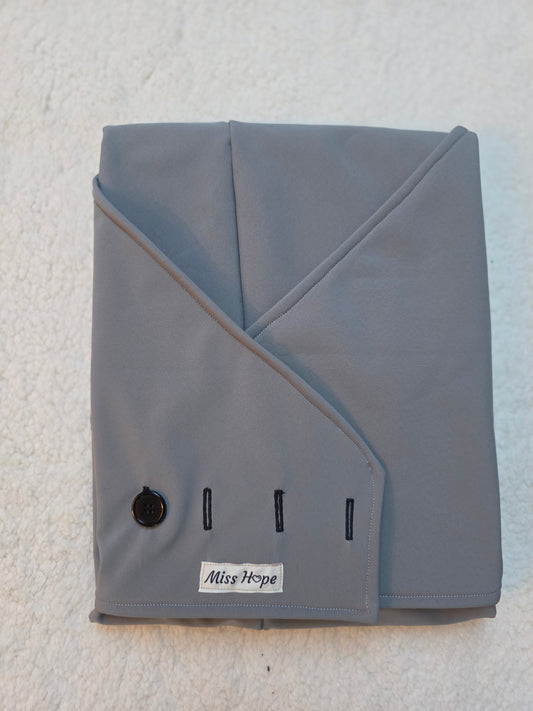 Regenmantel in Größe L in grau