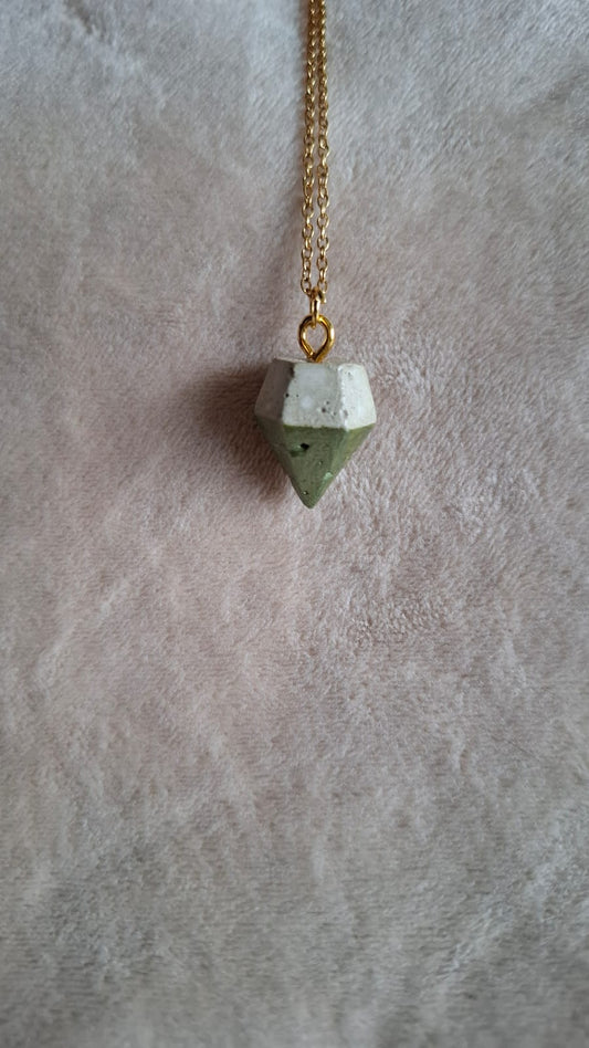 Beton Diamant trifft grün