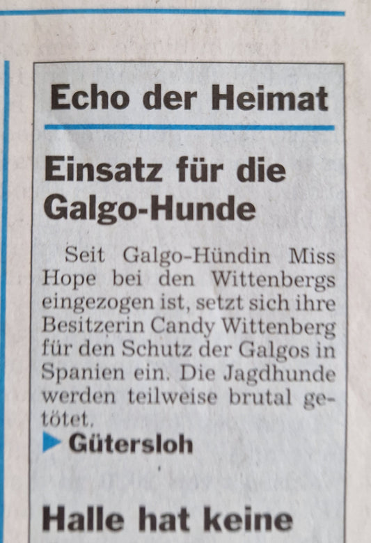 3.10.2024 wir sind in der Zeitung Die Glocke