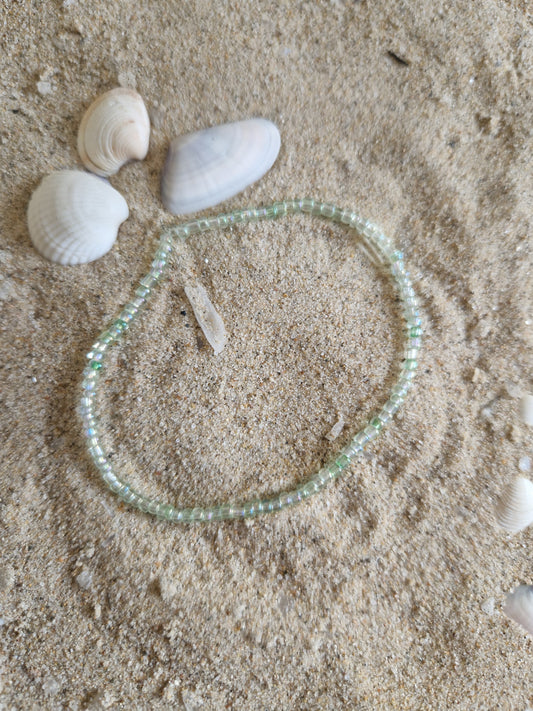 Armband glasig grün