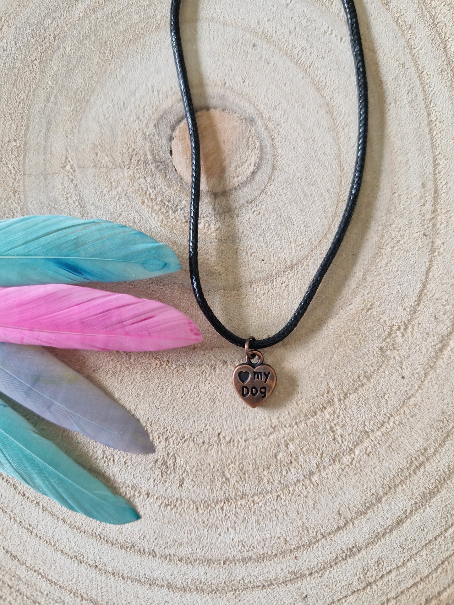 Halskette mit Herzpfötchenanhänger Anhänger