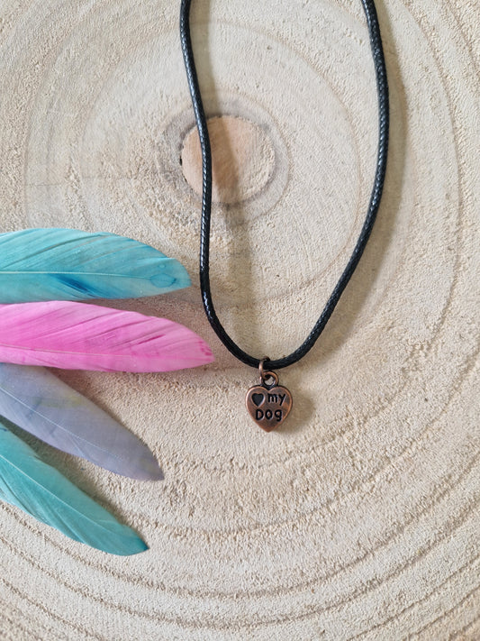 Halskette mit Herzpfötchenanhänger Anhänger